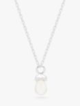 Estella Bartlett Wonderful Mum Pearl Pendant Necklace, Silver