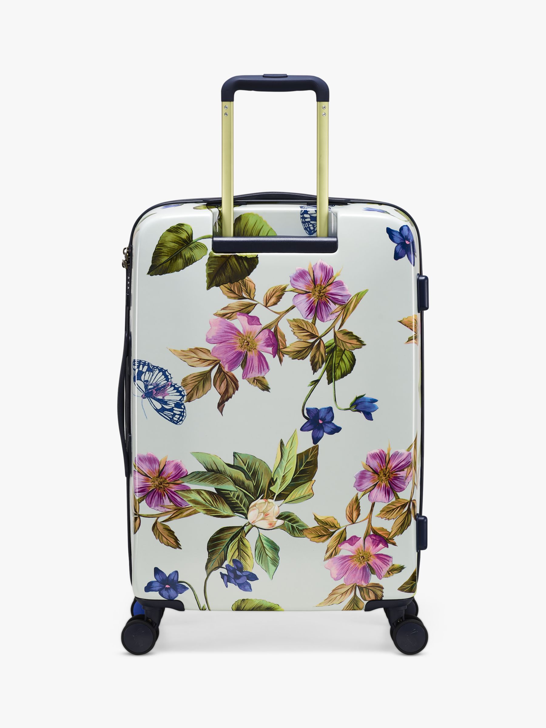 Joules Lifestyle 66cm 4-Wheel Medium Suitcase, Spring Wood Botanical