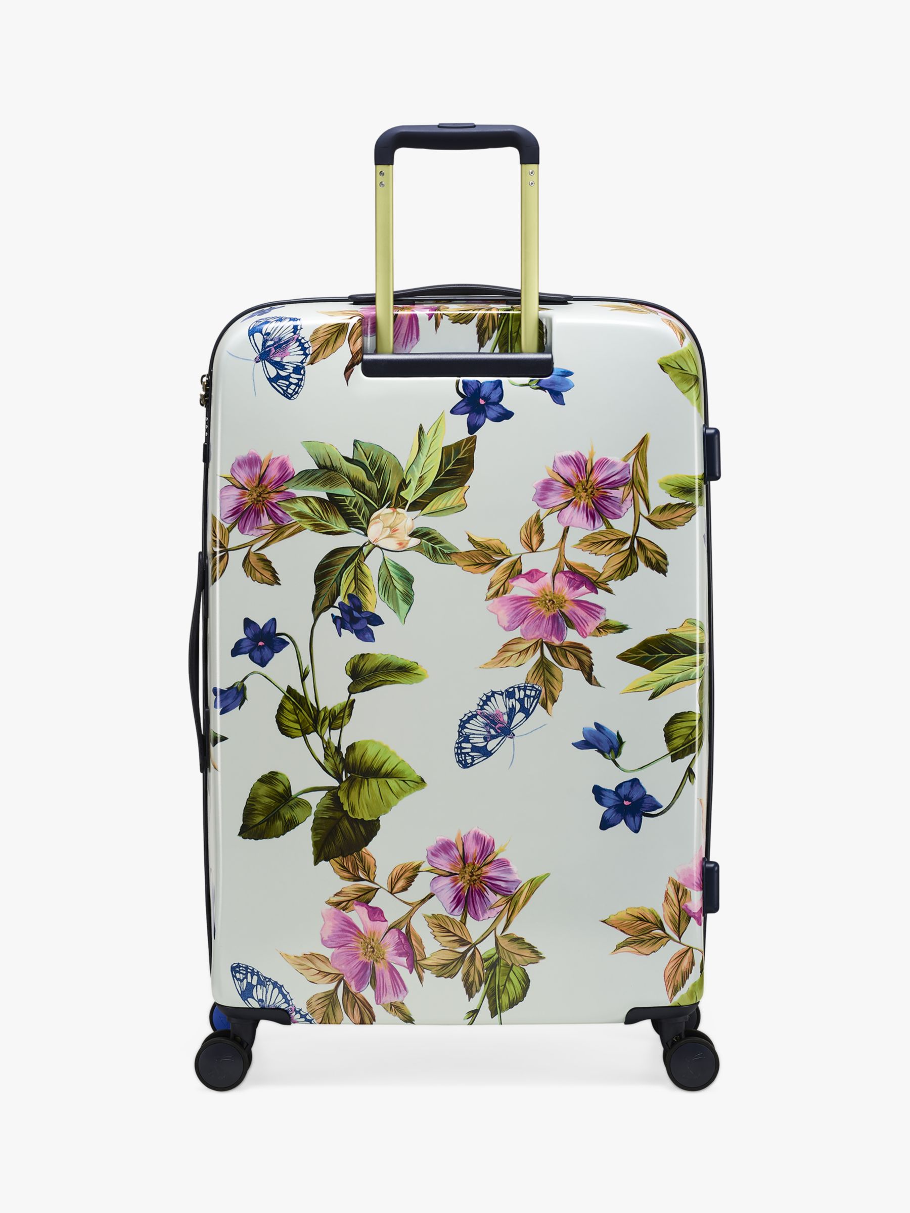 Joules Lifestyle 76cm 4-Wheel Large Suitcase, Spring Wood Botanical