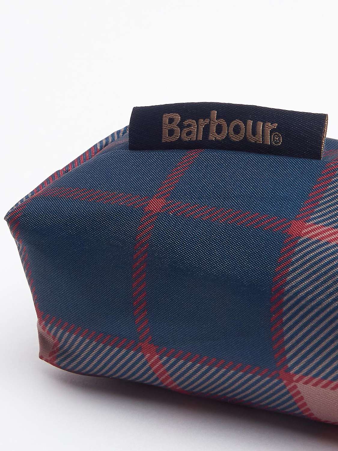 Buy Barbour Tartan Mini Umbrella, Cranberry Online at johnlewis.com
