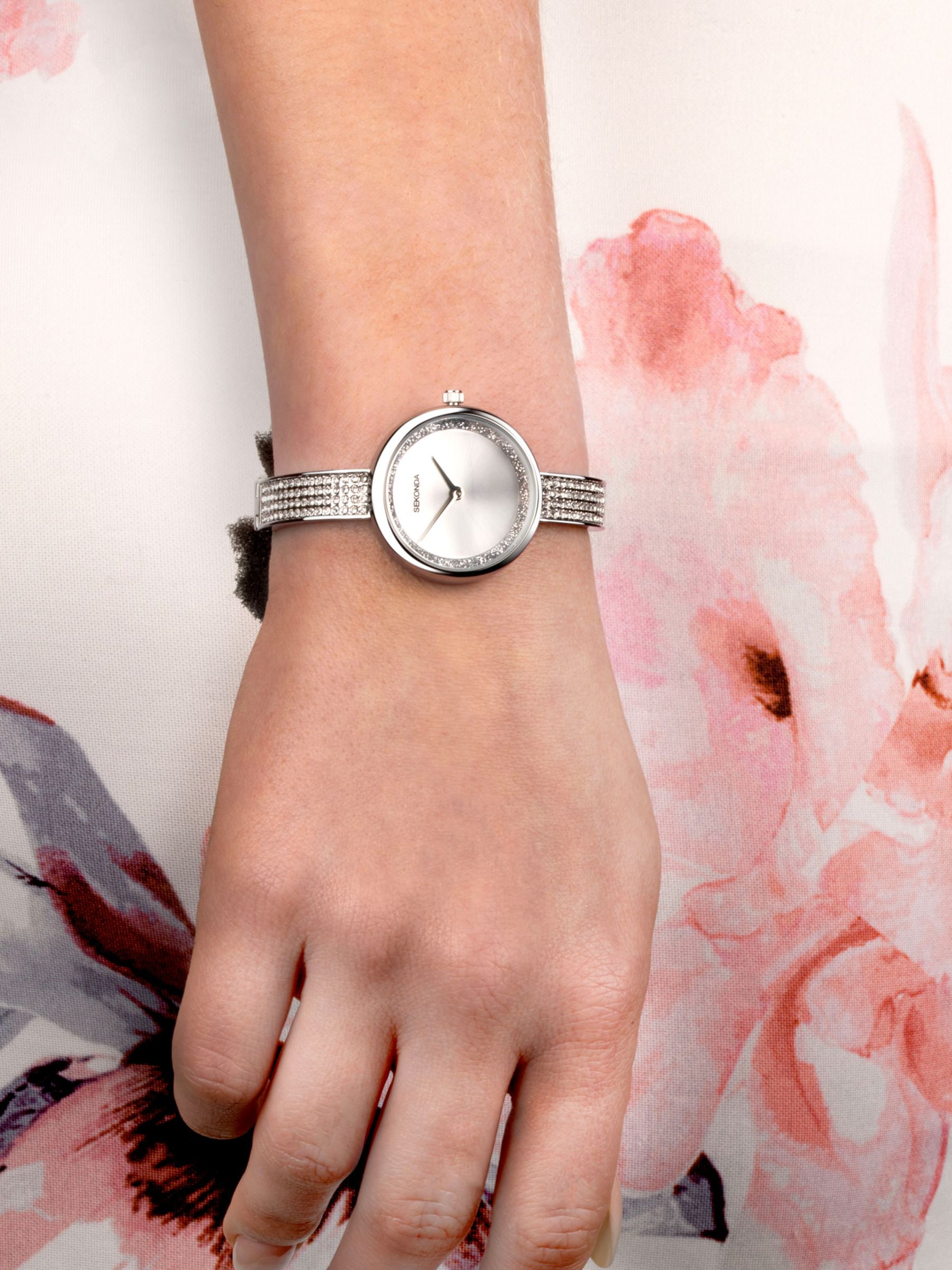 Buy Sekonda Women's Aurora Crystal Bracelet Strap Watch Online at johnlewis.com