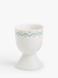 John Lewis Flora Fine China Egg Cup, Blue/White