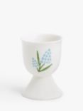John Lewis Easter Flora Floral Fine China Egg Cup, Blue/White