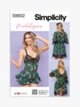 Simplicity Misses' Robe and Teddy Sewing Pattern, S9802