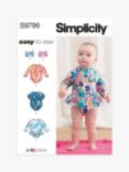 Simplicity Babies' Swimsuits Sewing Pattern, S9796