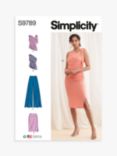 Simplicity Misses' Knit Top, Pants and Skirt Sewing Pattern, S9789