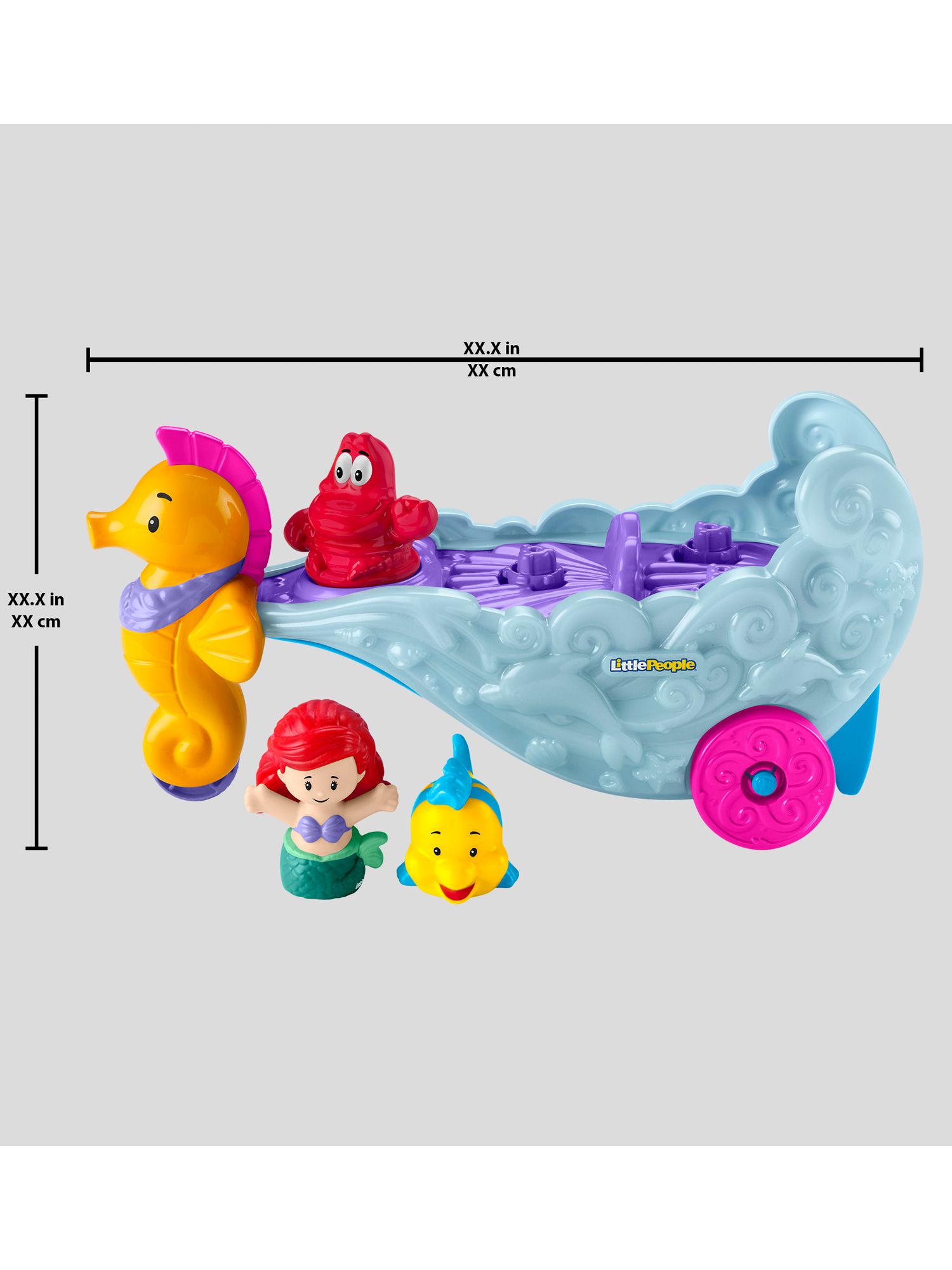 Fisher Price Little People Disney Princess Figure 2-Pack (Single Set) –  Monkey Fish Toys