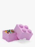 LEGO 4 Stud Storage Brick, Light Purple
