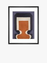 Isabelle Carr - 'Lamps 3' Framed Print & Mount, 60 x 50cm, Brown/Multi