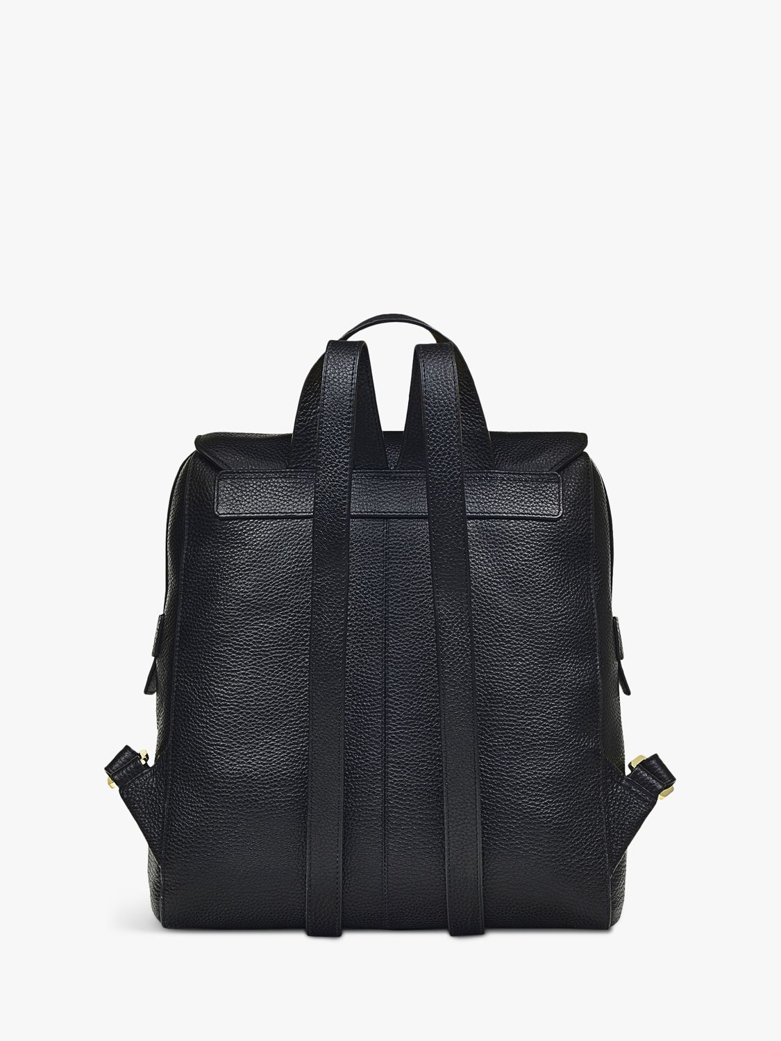 Radley Lorne Large Leather Backpack, Black at John Lewis & Partners