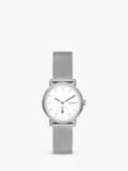 Skagen SKW3100 Women's Kuppel Lille Mesh Strap Watch, Silver