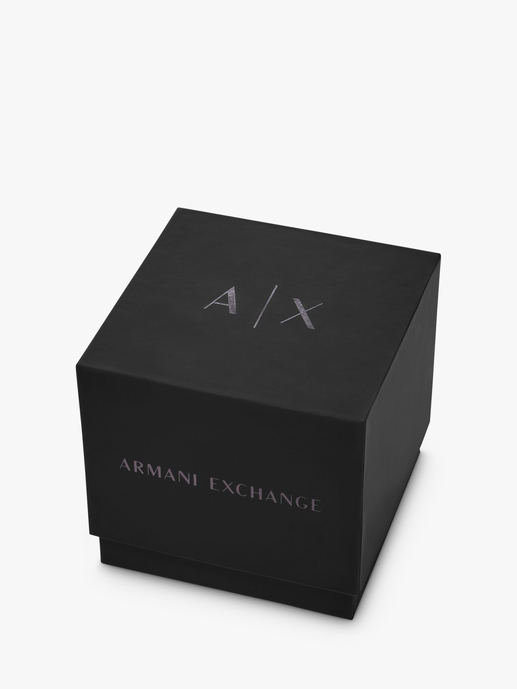 Emporio Armani Men\'s Watch, Strap John Lewis Partners Black Chronograph & at Ceramic
