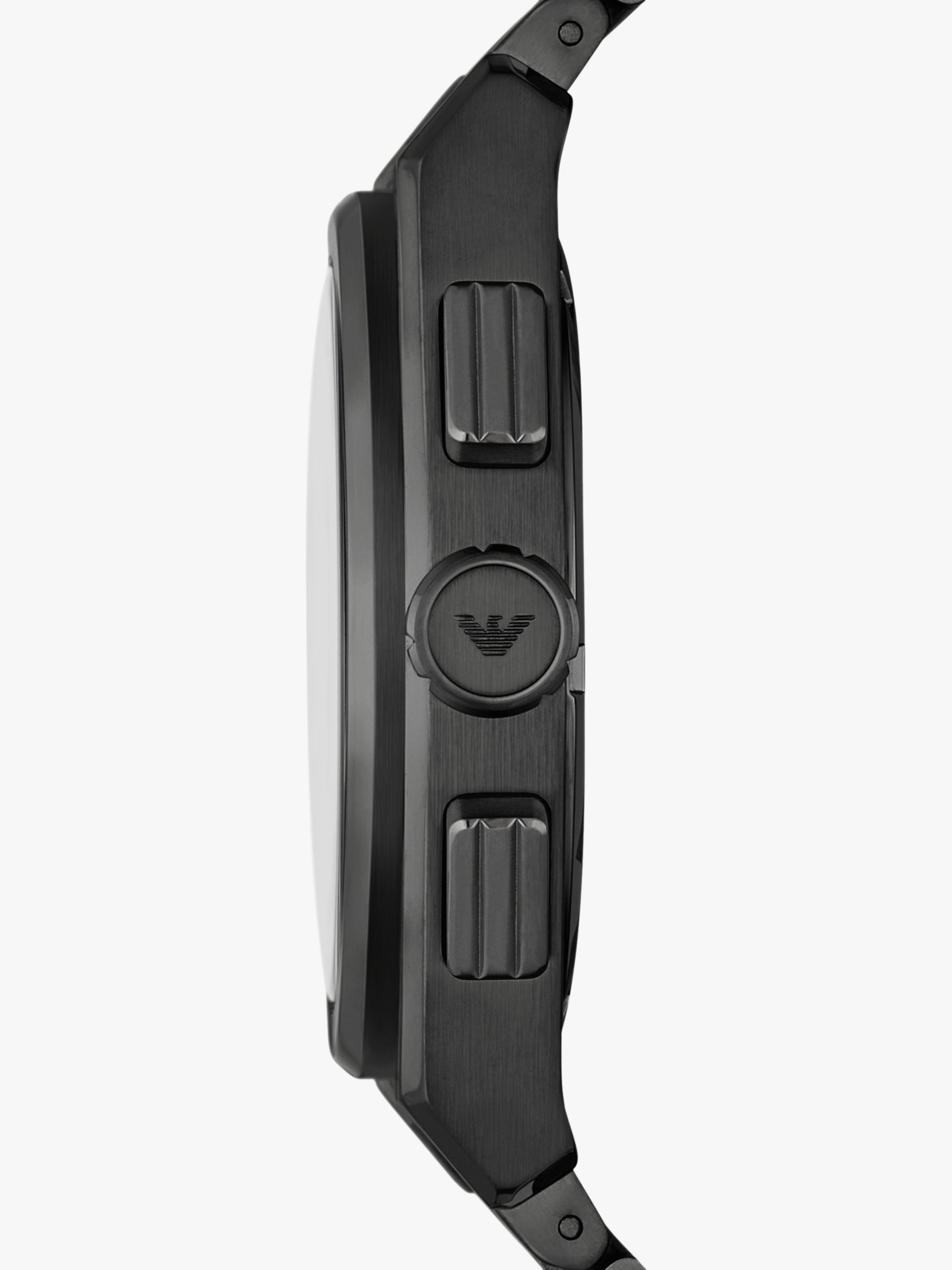 Buy Emporio Armani AR11561 Men's Chronograph Bracelet Strap Watch, Gunmetal Online at johnlewis.com