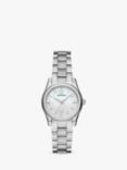 Emporio Armani AR11557 Women's Mother Of Pearl Dial Bracelet Strap Watch, Silver