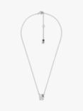 Michael Kors Brilliance Cubic Zirconia Pendant Necklace, Silver