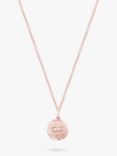 Recognised You Are Enough Textured Popon Pendant Necklace