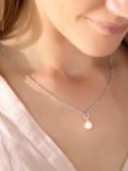 Recognised Freedom Pearl Bobble Chain Pendant Necklace