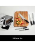 Ninja Foodi StaySharp Filled Knife Block with Sharpener, 5 Piece