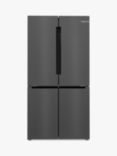 Bosch Series 6 KFN96AXEA Freestanding 65/35 French Fridge Freezer, Black