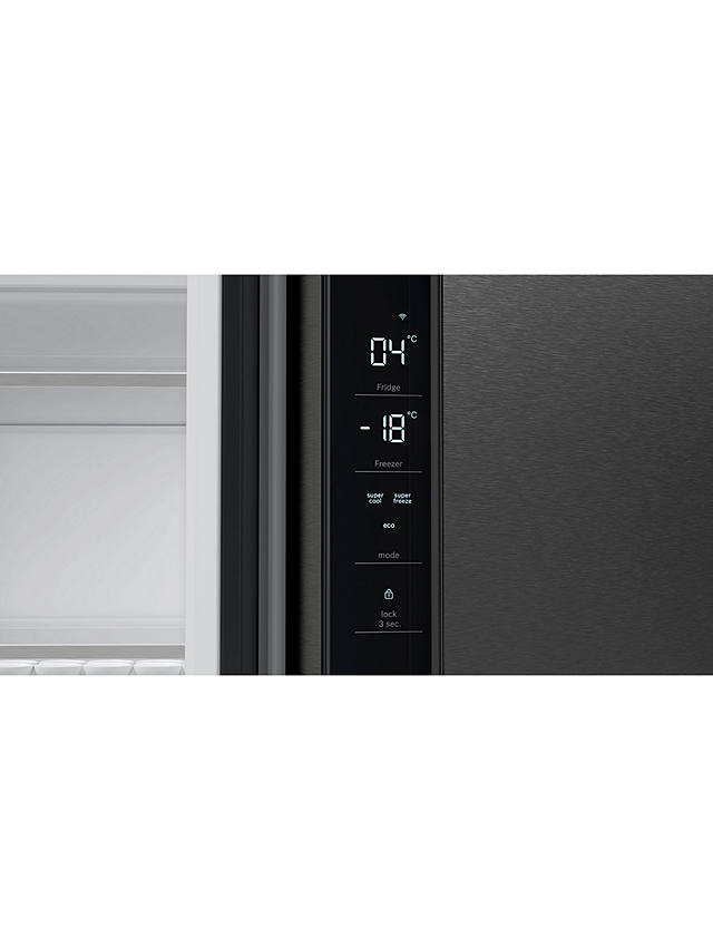 Buy Bosch Series 6 KFN96AXEA Freestanding 65/35 French Fridge Freezer, Black Online at johnlewis.com