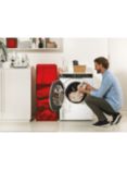Hoover H7W412MBC-80 Freestanding Washing Machine, 12kg Load, 1400rpm Spin, White