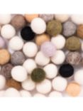 Habico Wool Felt Balls, Pack of 50, Natural/White