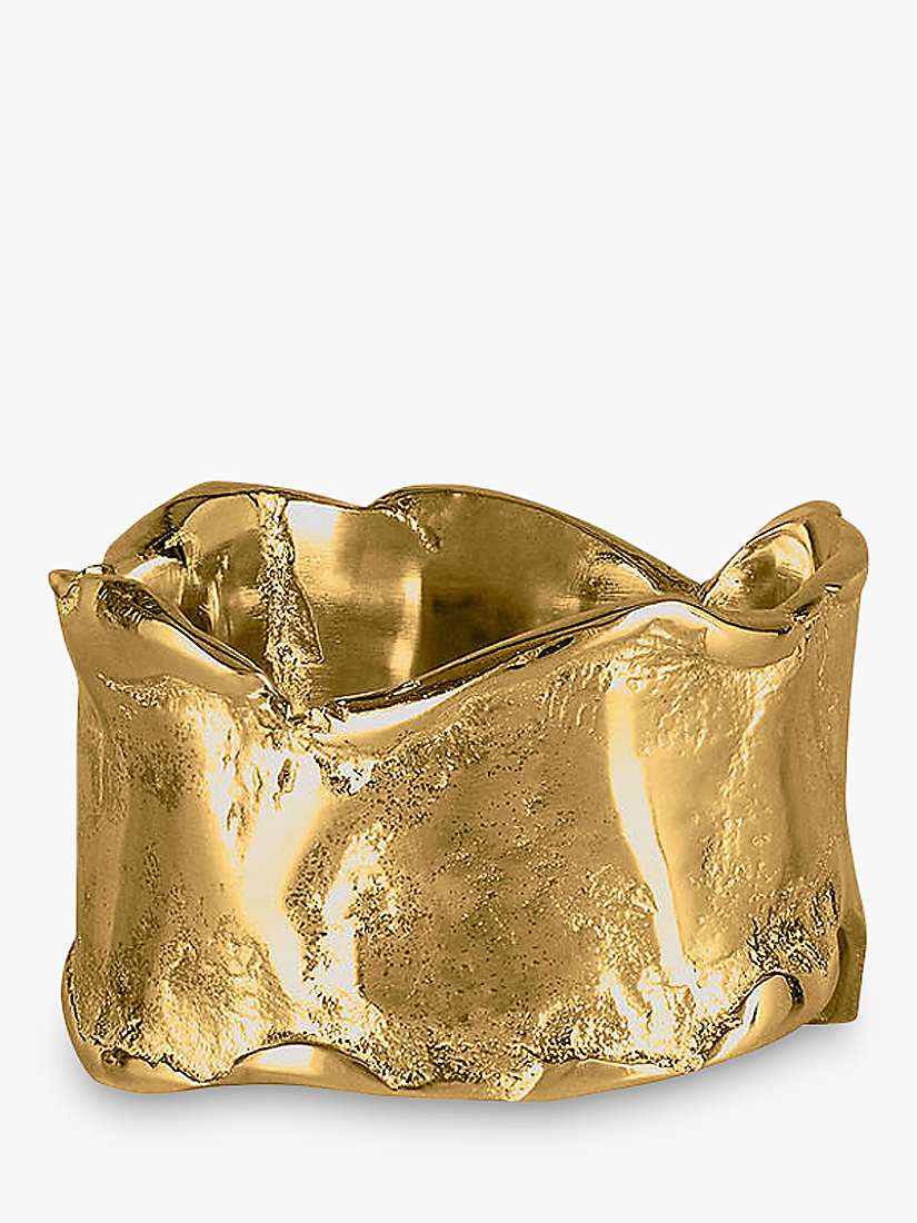 Buy Deborah Blyth Textured Wide Band Ring, Gold Online at johnlewis.com