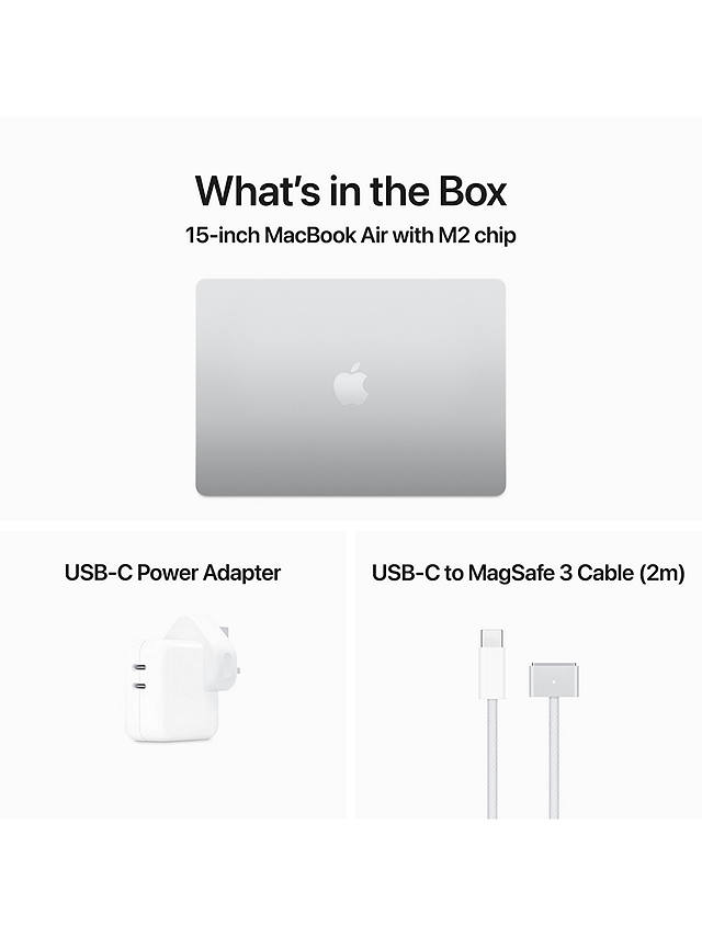 Buy 2023 Apple MacBook Air 15.3", M2 Processor, 8GB RAM, 256GB SSD Online at johnlewis.com