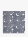 John Lewis Moon and Stars Paper Napkin, Blue, Pack of 20
