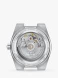 Tissot T1372071135100 Unisex PRX Powermatic 80 Automatic Date Bracelet Strap Watch, Silver/Ice Blue