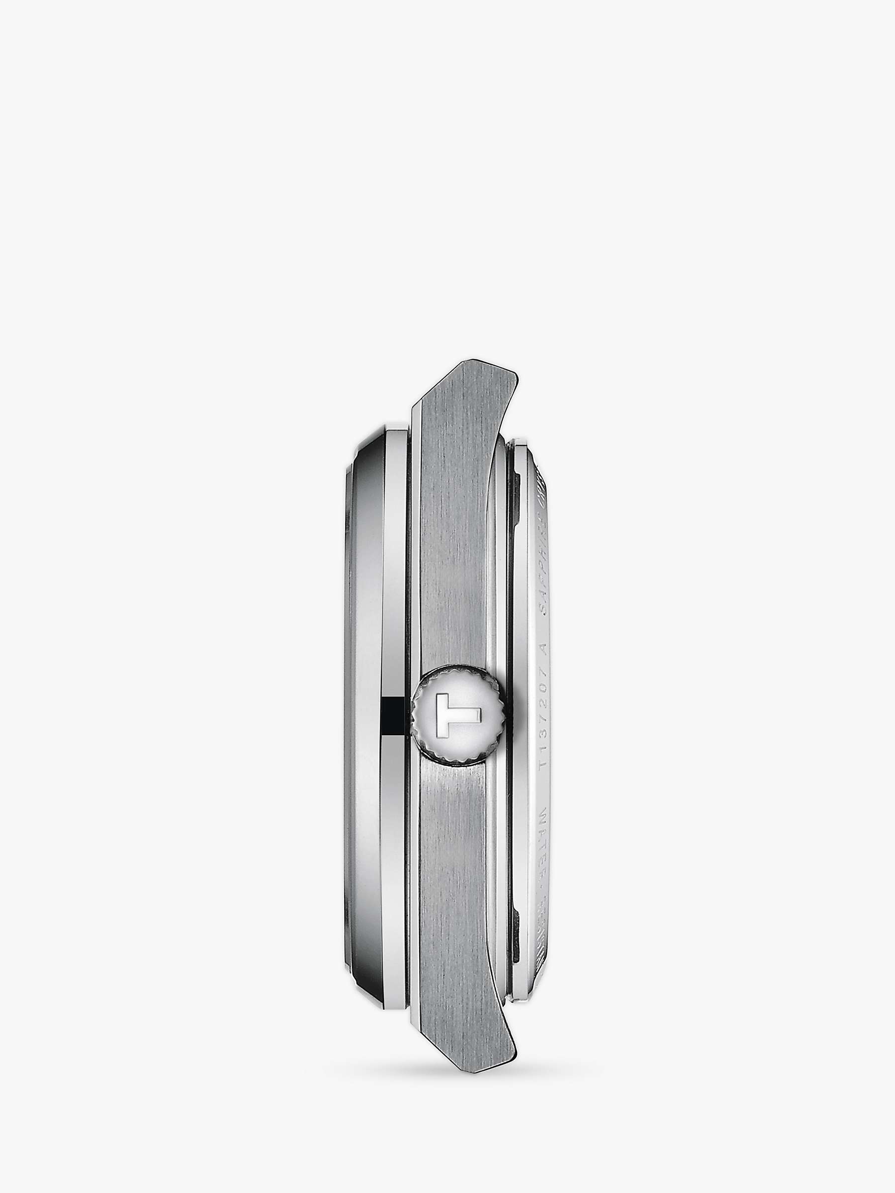 Buy Tissot T1372071135100 Unisex PRX Powermatic 80 Automatic Date Bracelet Strap Watch, Silver/Ice Blue Online at johnlewis.com
