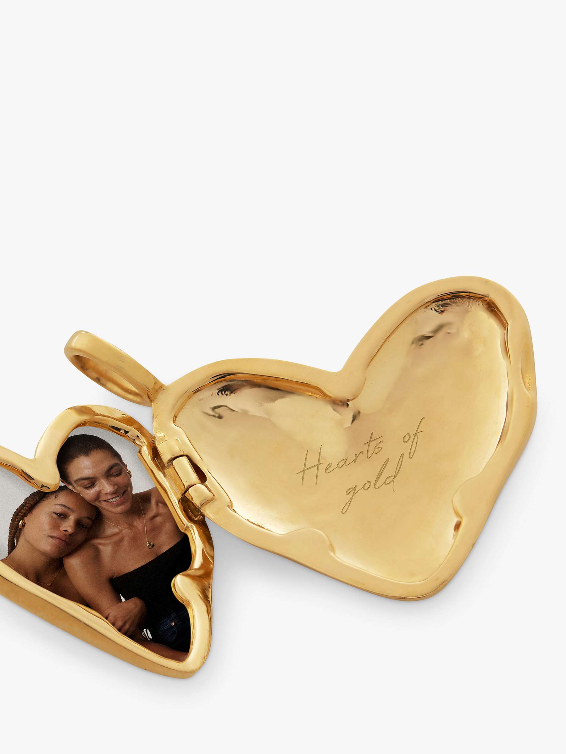 Buy Monica Vinader Heart Locket Chain Necklace Online at johnlewis.com