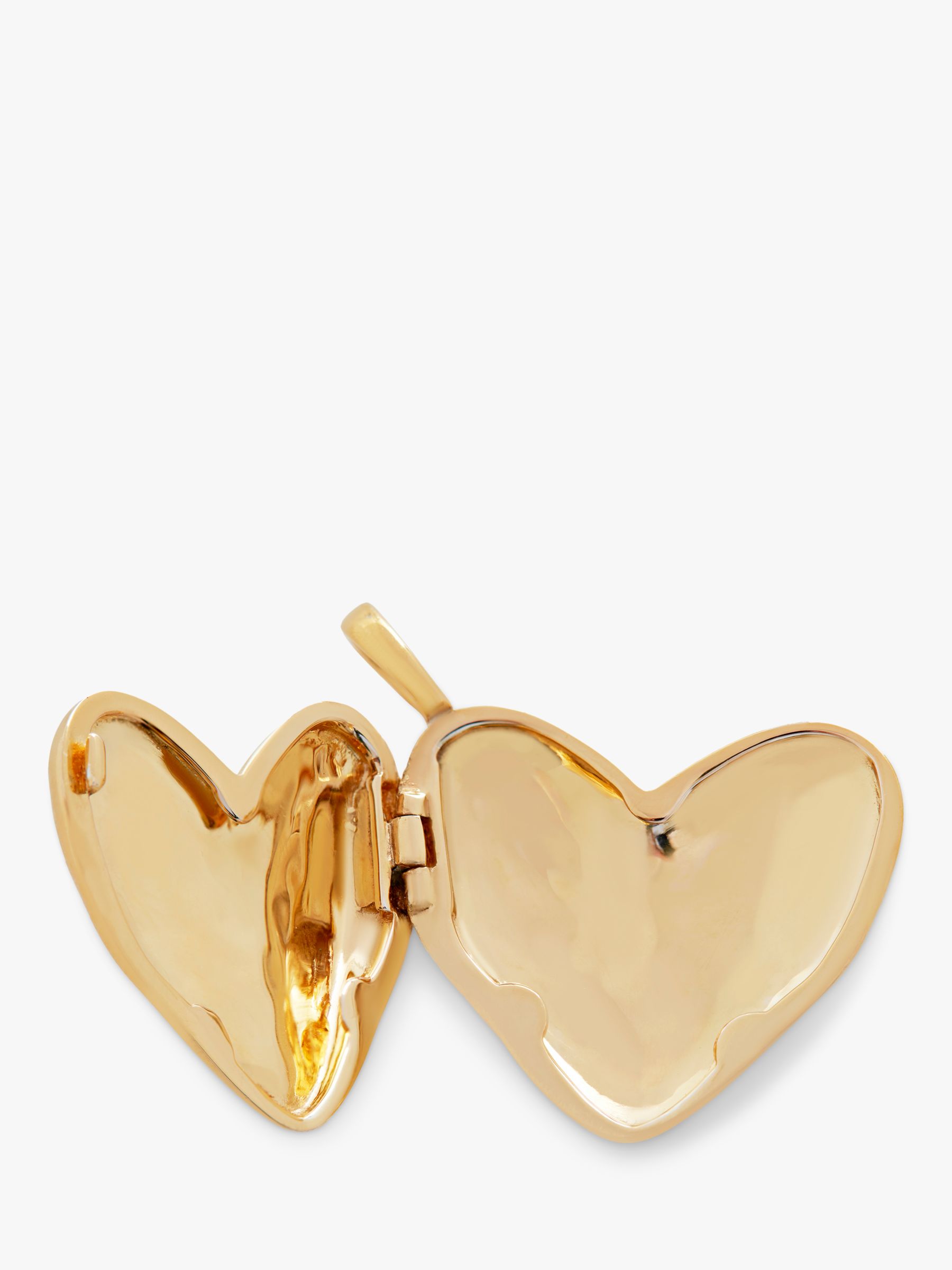 Monica Vinader Heart Locket Chain Necklace, Gold