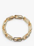 Jon Richard Recycled Chain Link Stretch Bracelet, Gold