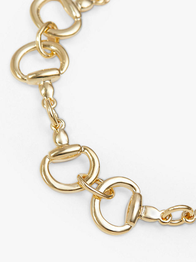 Jon Richard Snaffle Chain Bracelet, Gold