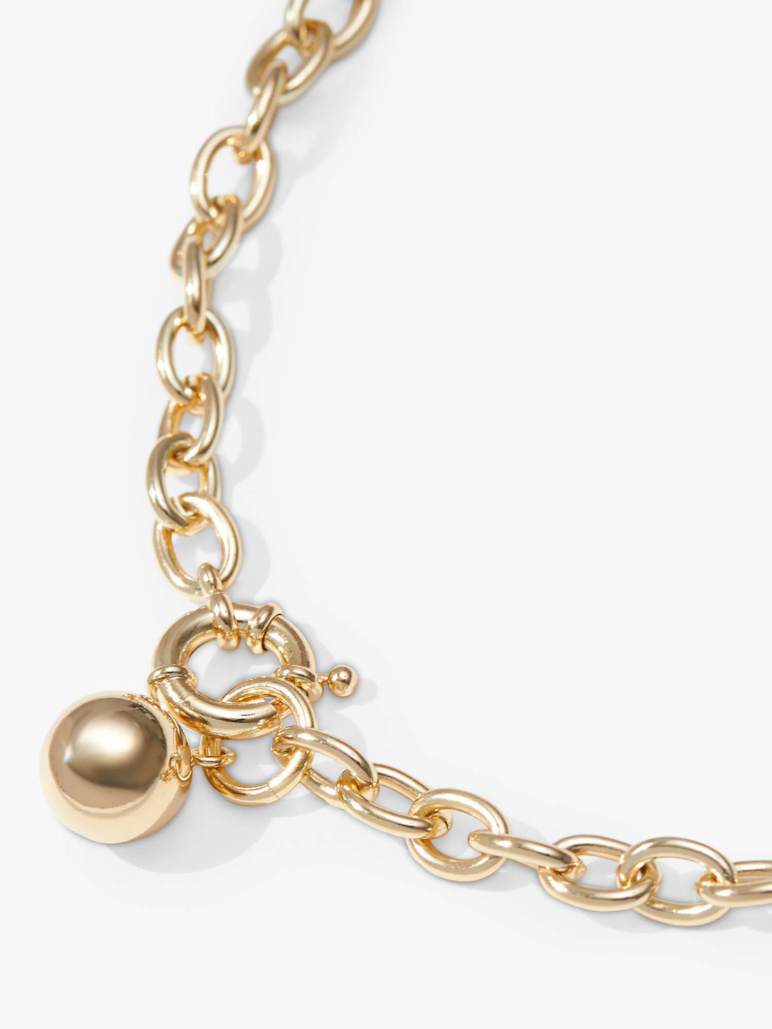Buy Jon Richard Polished Ball and Chain Necklace Online at johnlewis.com