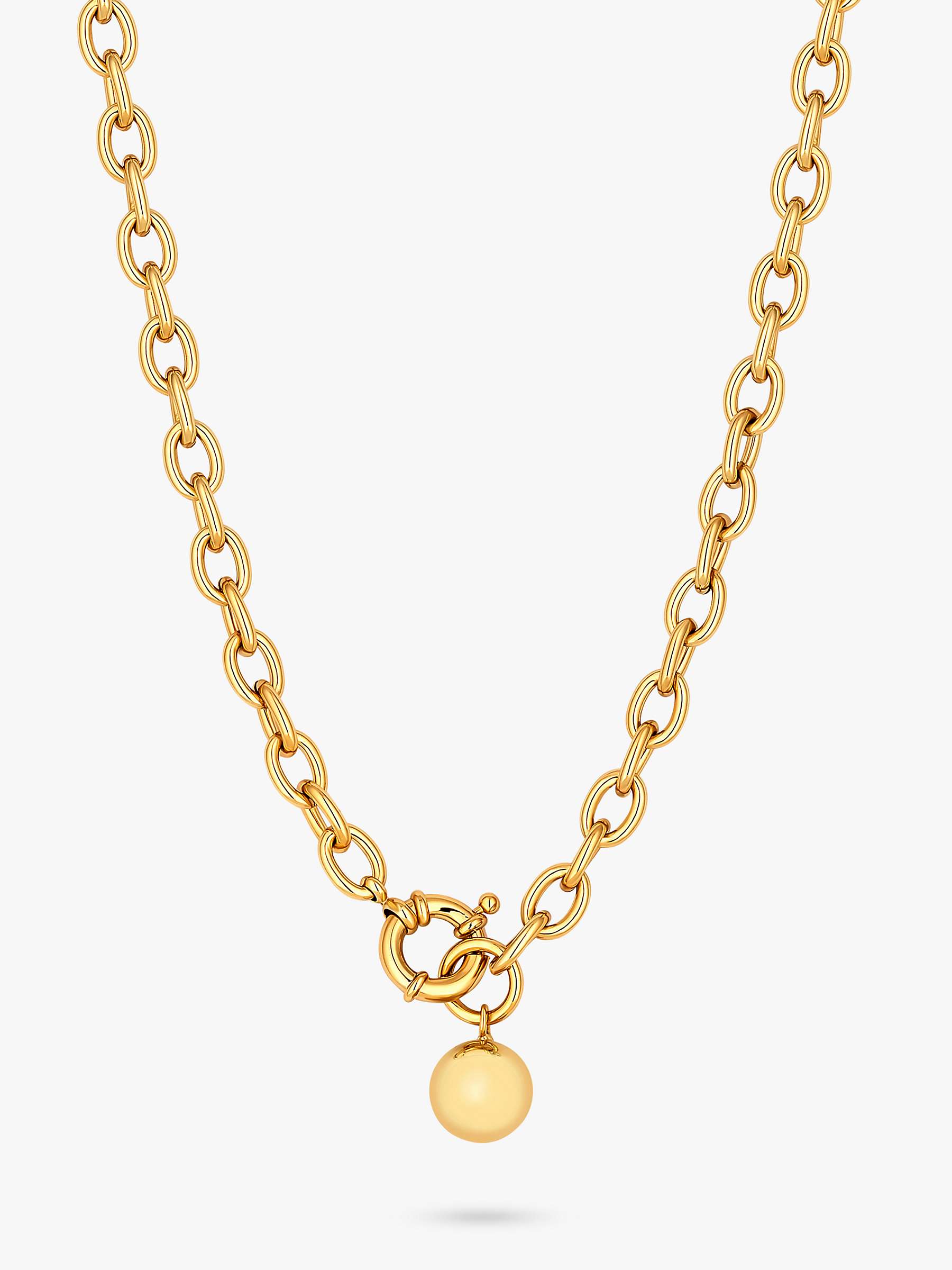 Buy Jon Richard Polished Ball and Chain Necklace Online at johnlewis.com