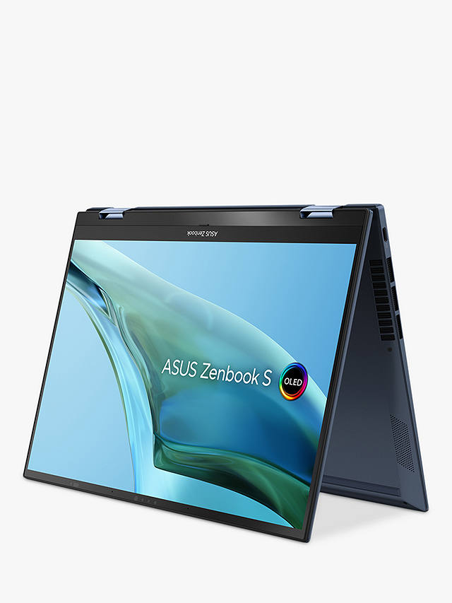 Buy ASUS Zenbook S13 Flip Convertible Laptop, Intel Core i7 Processor, 16GB RAM, 512GB SSD, 13.3" OLED 2.8K Touchscreen, Blue Online at johnlewis.com