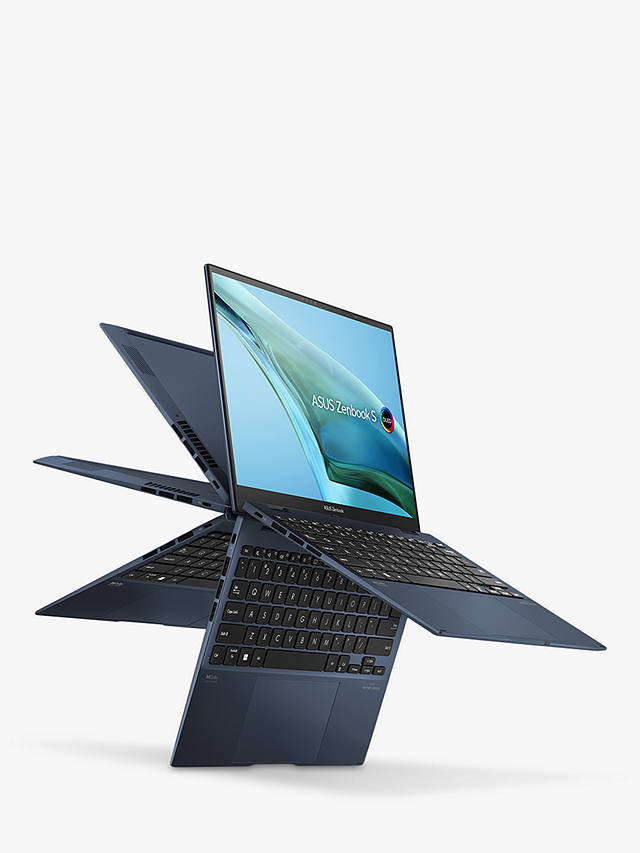 Buy ASUS Zenbook S13 Flip Convertible Laptop, Intel Core i7 Processor, 16GB RAM, 512GB SSD, 13.3" OLED 2.8K Touchscreen, Blue Online at johnlewis.com