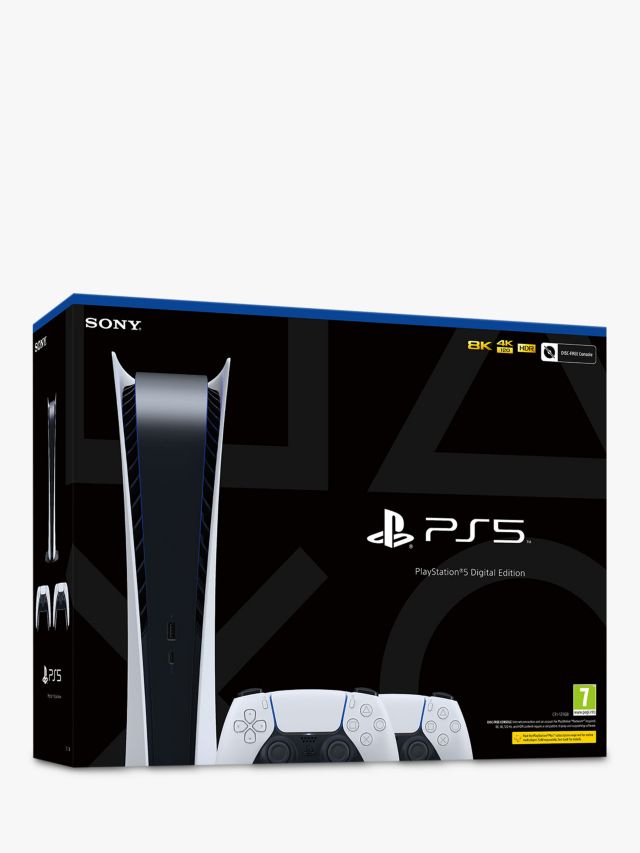 PlayStation 5 Digital Edition Console with Extra DualSense Controller