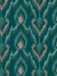 Clarke & Clarke Veluto Wallpaper, Teal W0170/03