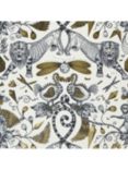 Clarke & Clarke Extinct Wallpaper, Gold W0100/02