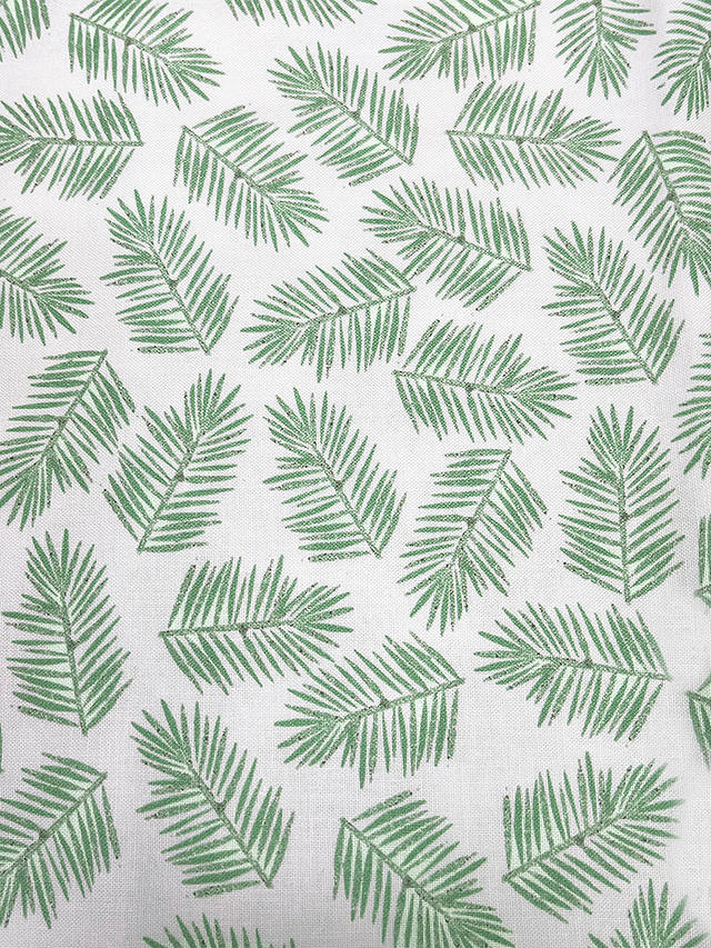 John Lewis Polar Planet Pine Fabric, Green