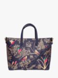 Sara Miller Medium Tote Bag, Smokey Blue Birds