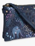 Sara Miller Zip Cross Body Bag, Midnight Leopard