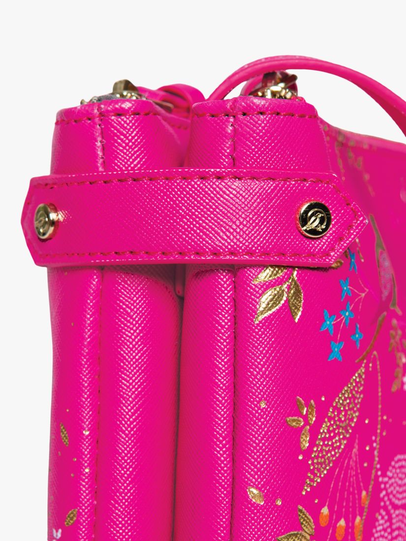 Sara Miller Zip Cross Body Bag, Pink Chelsea