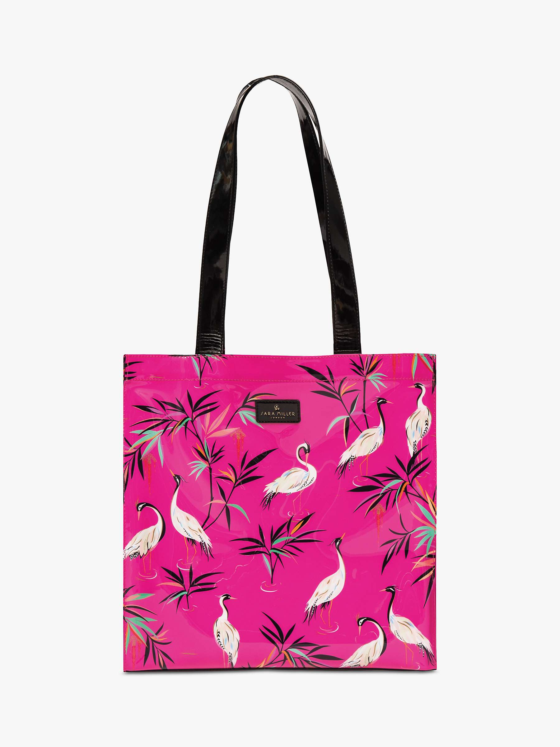 Buy Sara Miller Everyday Printed Shopper Bag, Pink Heron Online at johnlewis.com