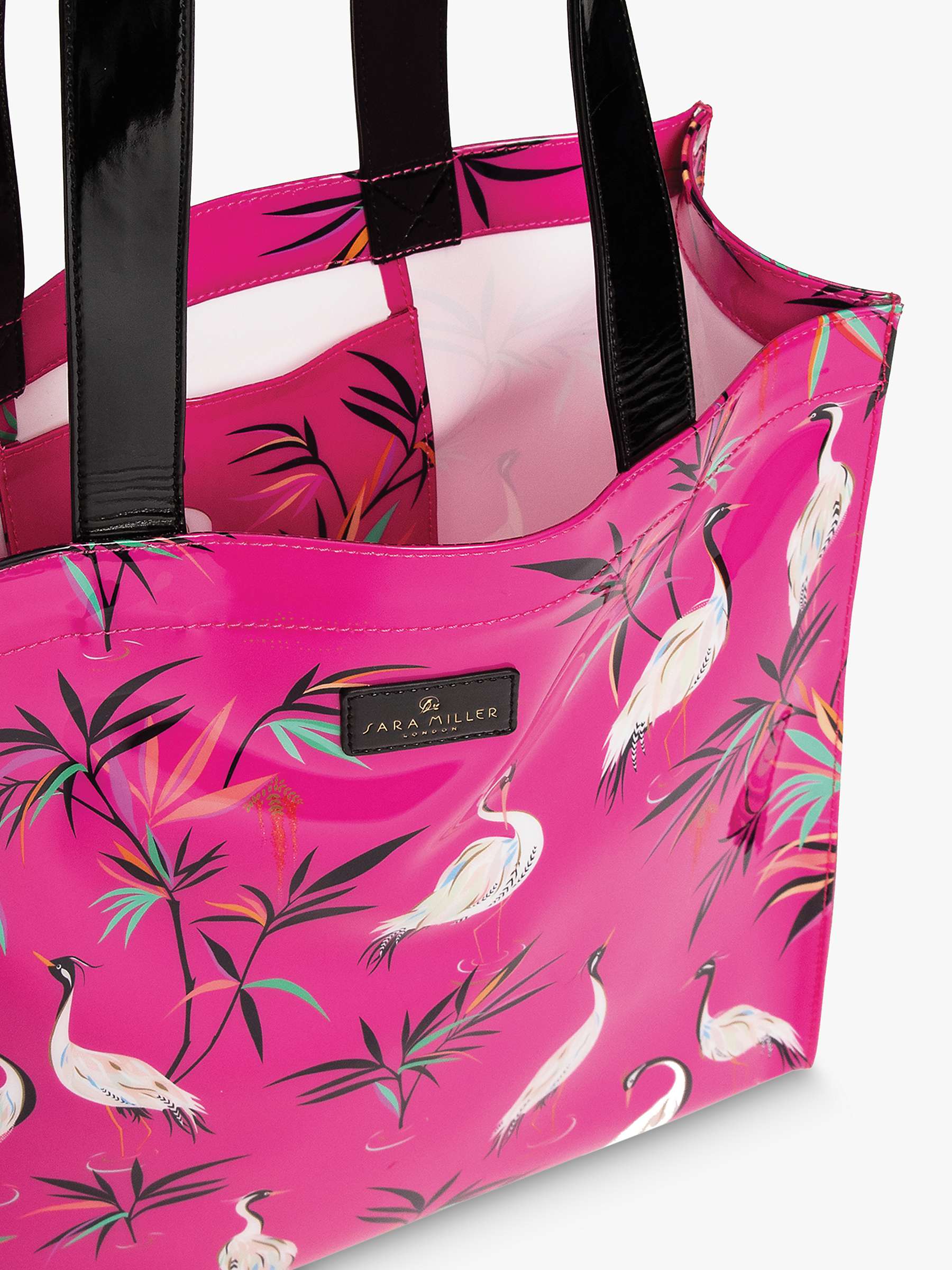 Buy Sara Miller Everyday Printed Shopper Bag, Pink Heron Online at johnlewis.com