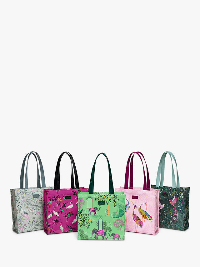 Sara Miller Everyday Printed Shopper Bag, Pink Heron
