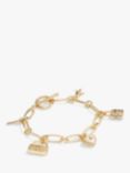 Coach Signature Charm Link Bracelet, Gold